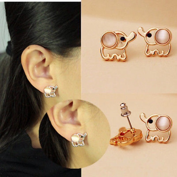 25% off Bundles! Adorable Elephant Earrings - Picture 2 of 2