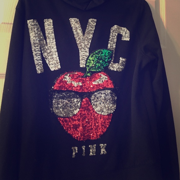 Victoria's Secret PINK NYC Bling Hoodie