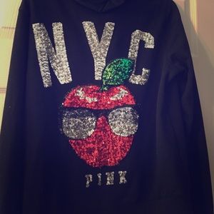 Victoria's Secret PINK NYC Bling Hoodie