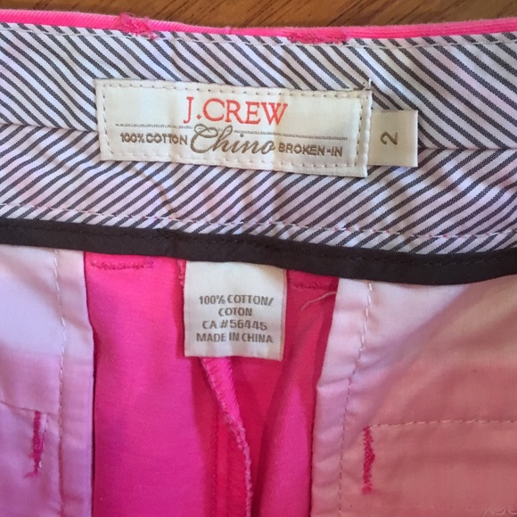 J. Crew Hot Pink Size 2 shorts! Great condition! - Picture 2 of 3