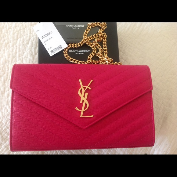 Saint Laurent Handbags - YSL monogram medium wallet on chain
