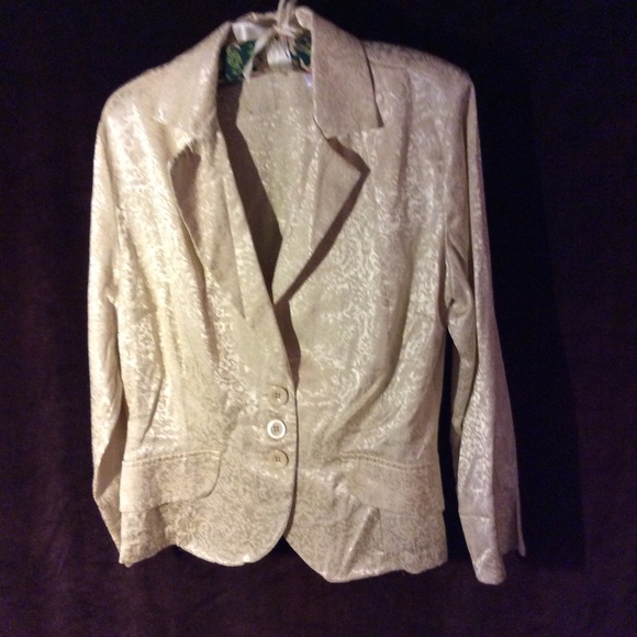Ivory brocade jacket - Picture 3 of 3