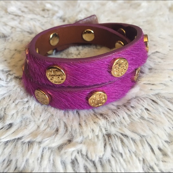 Tory Burch Jewelry - 🎉HP🎉🆕Tory Burch Calf Hair Wrap Bracelet