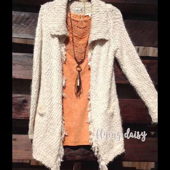 Lace Mineral Wash Sleeveless Tunic Top Shirt Boho - Picture 3 of 4