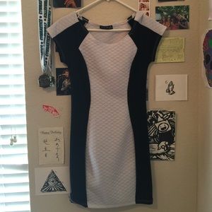 Black and white cockatiel dress
