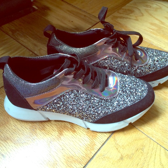 GLITTER Black Hologram sneakers