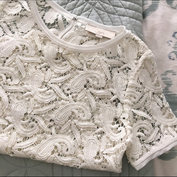 LOFT Crocheted Top