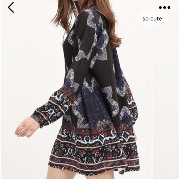 Black floral dress