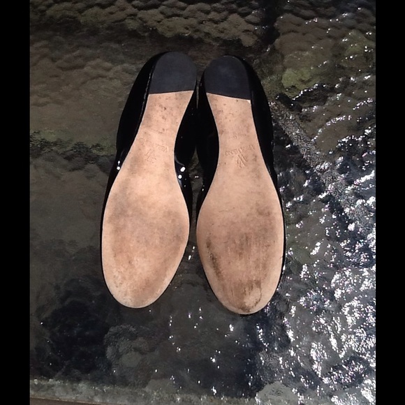 Vera Wang black leather Lillian ballet flats - Picture 4 of 4