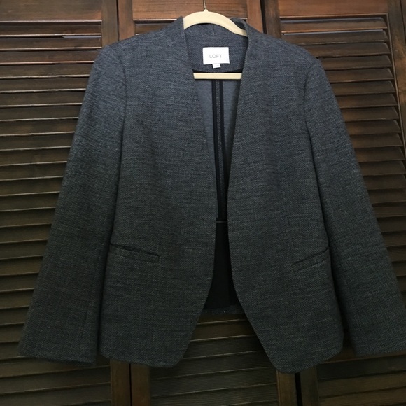 Wool grey Ann Taylor Loft blazer