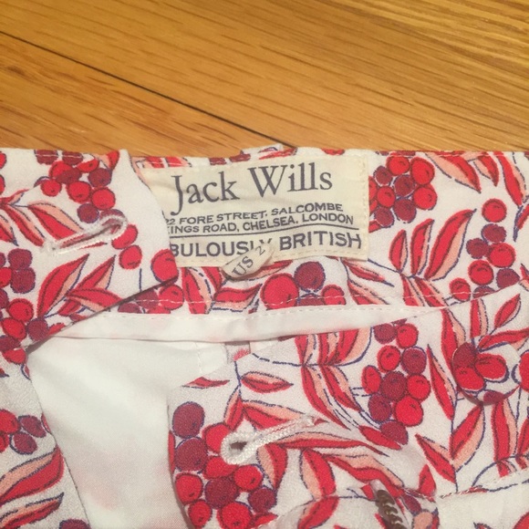 Jack Wills red and white print shorts - Picture 4 of 4