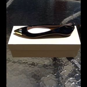 Michael Kors black pointed Paxton flats