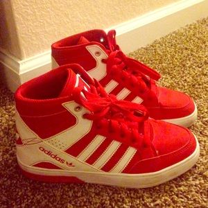 Adidas Red high tops