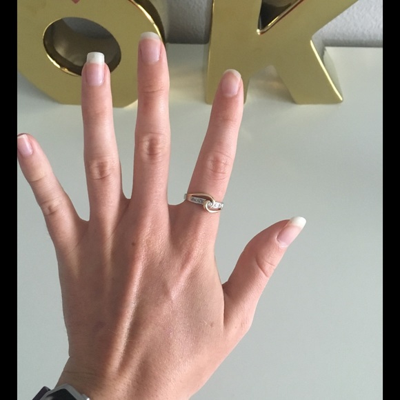 White Gold And Silver Ring