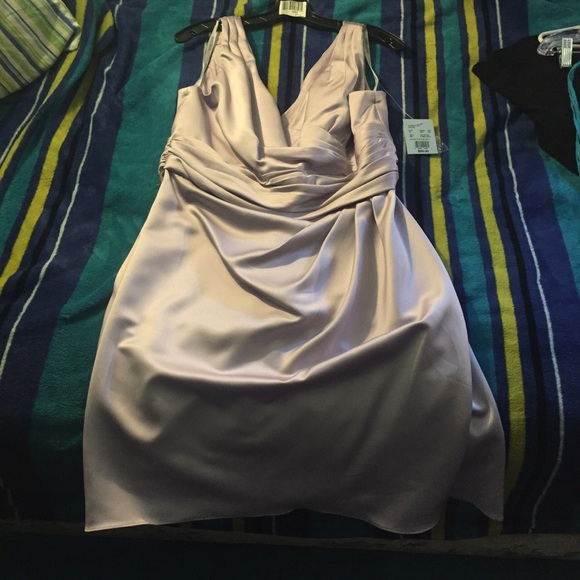 David's Bridal bridesmaid dress in Iris - Picture 1 of 5