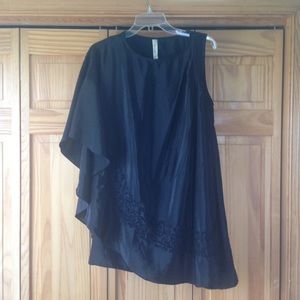 NWT Free People Black Cape Dress