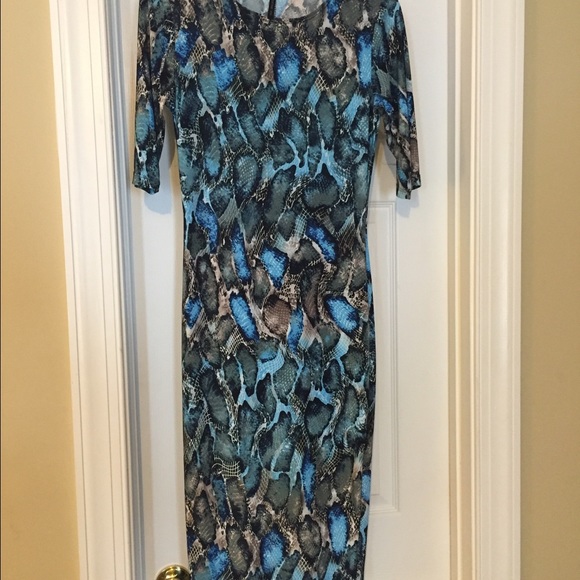 Blue Python dress - Picture 3 of 3