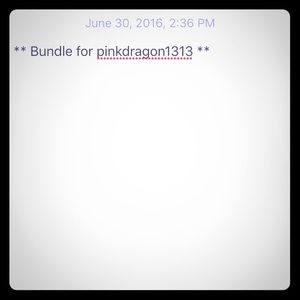 ** Bundle for pinkdragon1313 **