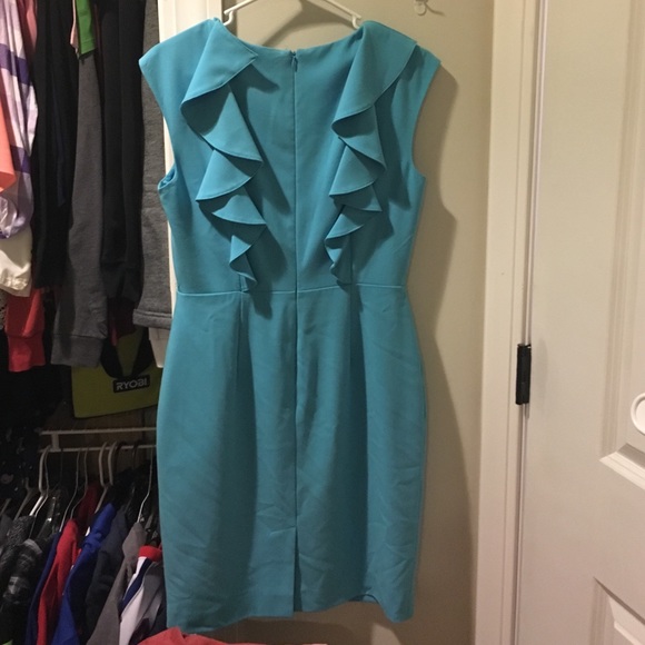 Beautiful baby blue CK fitted dress - Picture 3 of 3