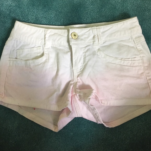 Ombré pink shorts