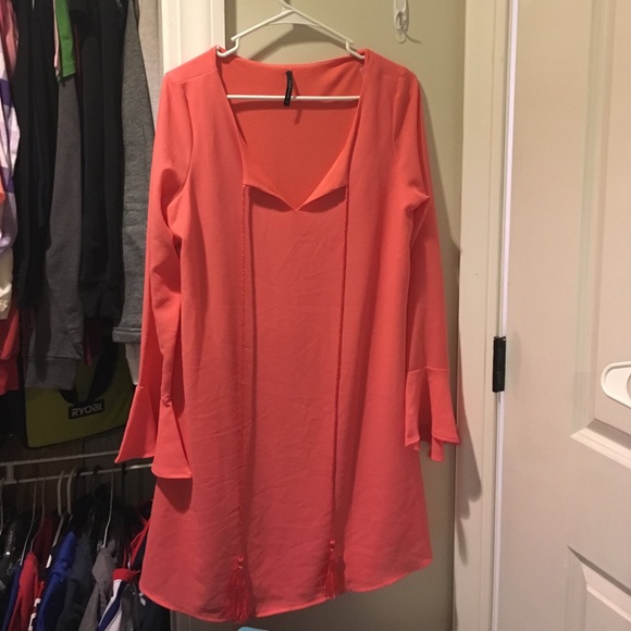 Orange boutique dress - Picture 1 of 4