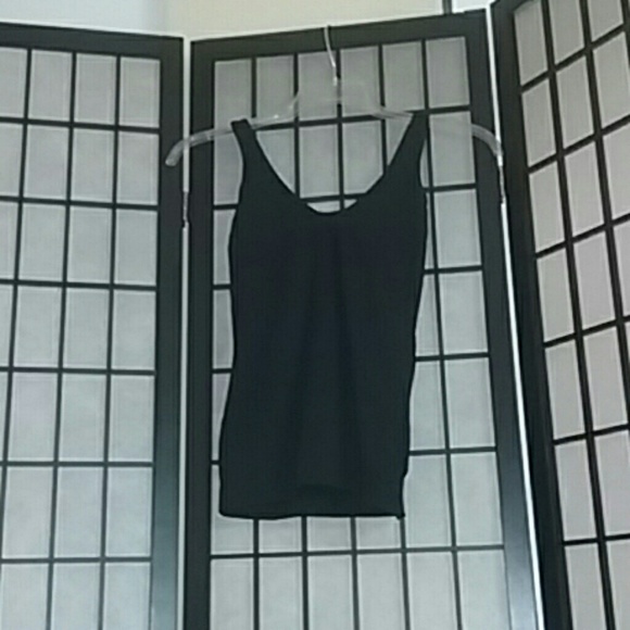 Black tang-top