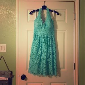 David's bridal Halter top dress