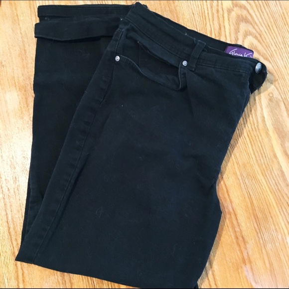 Black stretch Amanda denim jeans 16 short