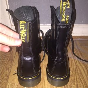 Dr. Martens Leather Boots, Women's 10