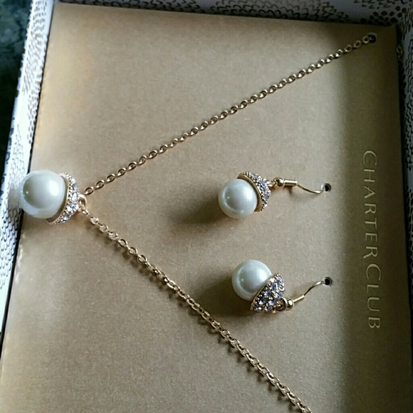 CHARTER  CLUB Jewelry - CHARTER  CLUB  NECKLACE &EARRINGS
