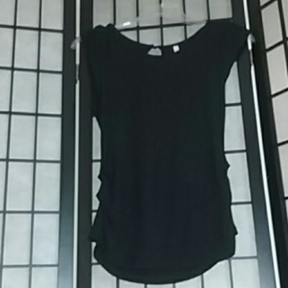 Ocasion black tee shirt-short sleeve
