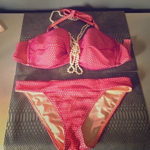 Pink bikini top and bottom from Victoria's Secret