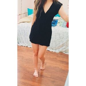 Black Low Cut Dress