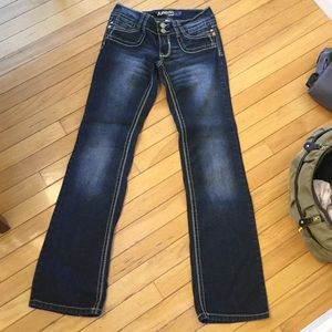 Angels Jeans Dark Wash Flare Leg Jeans