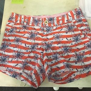 Lilly Pulitzer Callahan shorts fireworks print sz0
