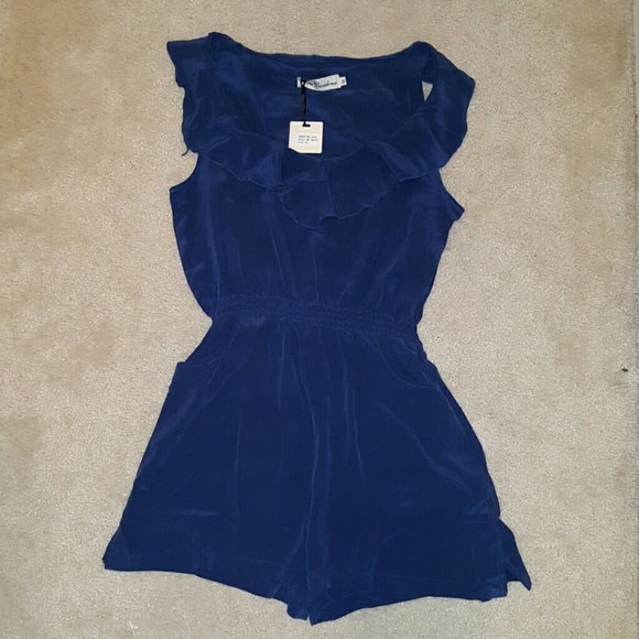 NWT ASOS Navy Silk Romper sz10 SOLD ON M