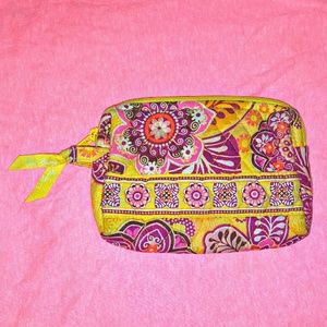 Vera Bradley Bali Gold Cosmetic Bag