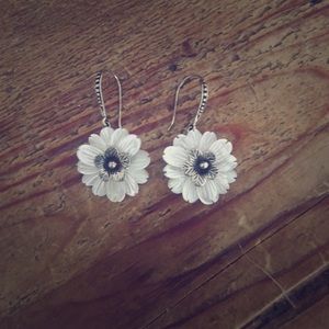 Flower sterling silver  earrings