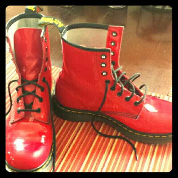 Dr. Martens Shoes - Red patent leather Dr. Martens!