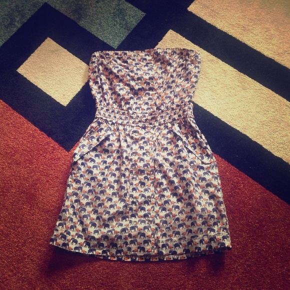 BCBG Gen Elephant Print Dress