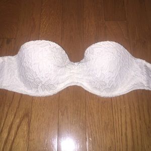 VS white lace bandeau swim top
