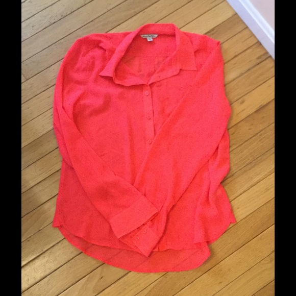 Neon sheer American Eagle Blouse