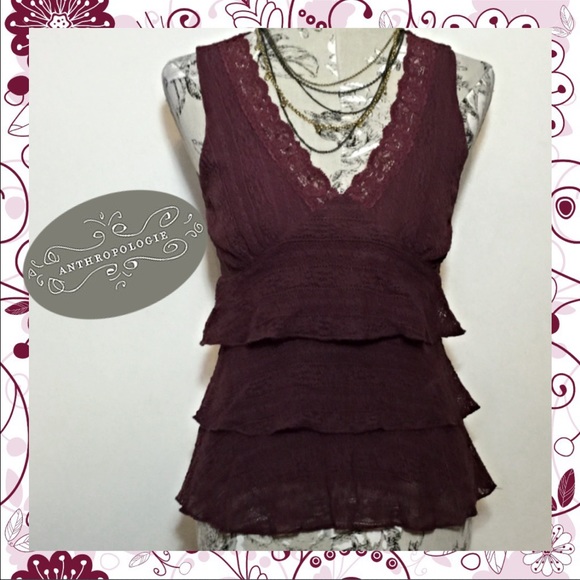 ⚡️$ale⚡️Anthro Sexy Victorian V-neck Layered Lace