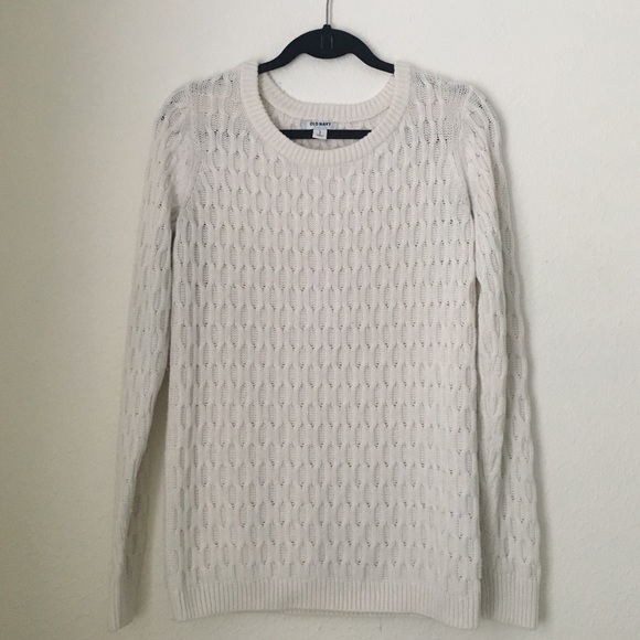 Old Navy Cableknit Sweater - Off White/S