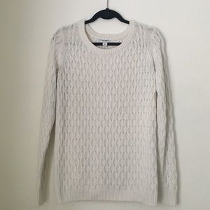 Old Navy Cableknit Sweater - Off White/S