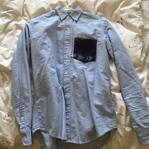 Light blue hawkings McGill button up