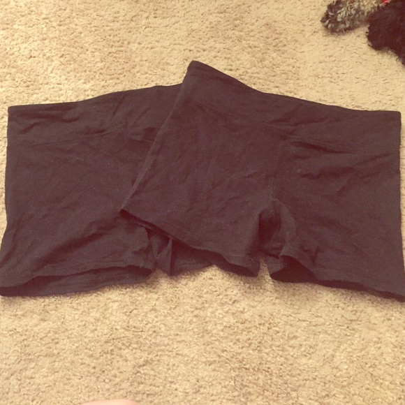 2 Pairs Black AE Workout Shorts