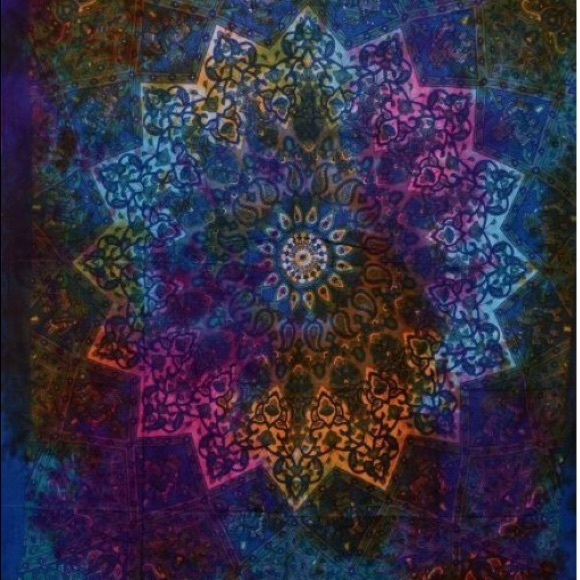 Boho Gypsy Hippie Indie Beach Throw Tapestry Sheet - Picture 2 of 4