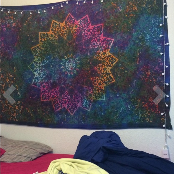 Boho Gypsy Hippie Indie Beach Throw Tapestry Sheet - Picture 3 of 4