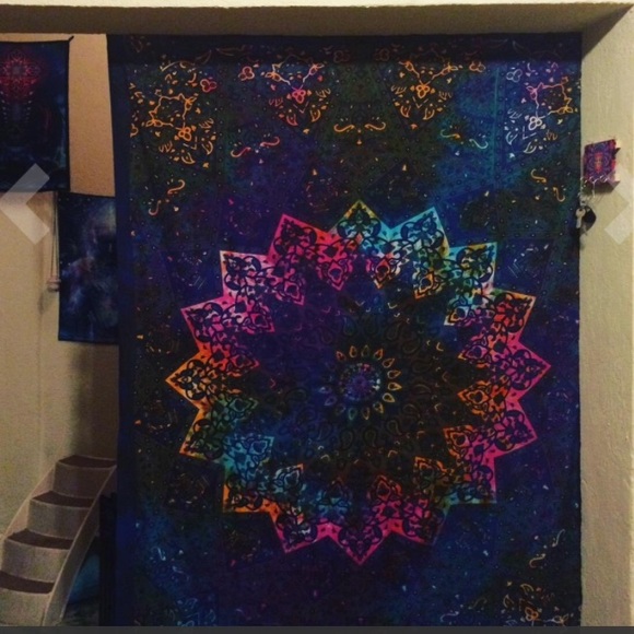 Boho Gypsy Hippie Indie Beach Throw Tapestry Sheet - Picture 4 of 4